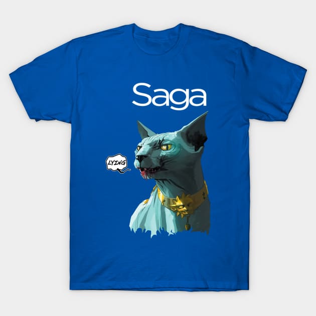 Lying Cat T-Shirt by Nass